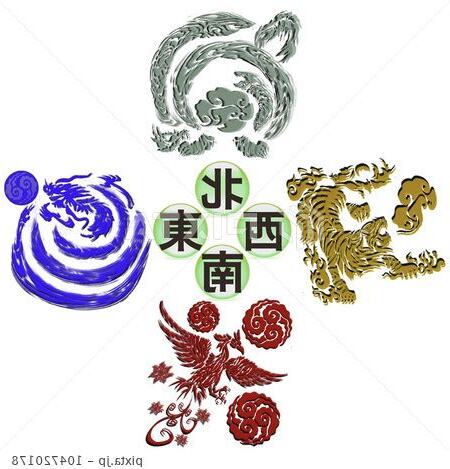 青龍、白虎、朱雀、玄武