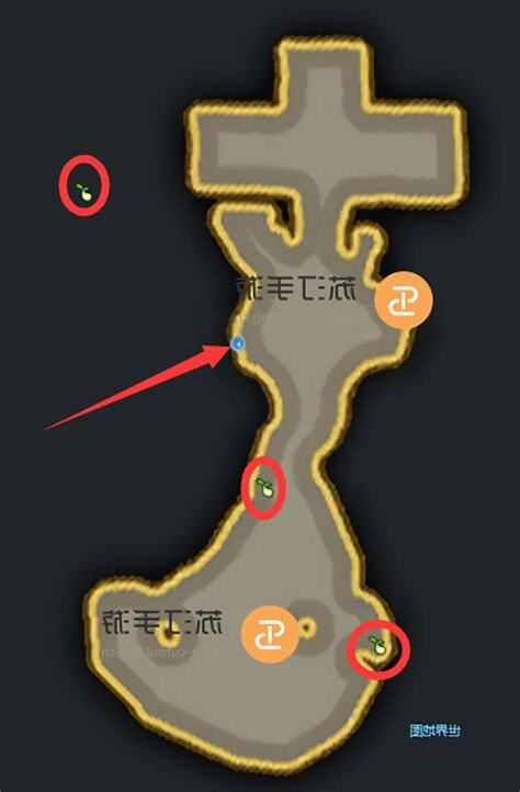 扭曲穴坑位置
