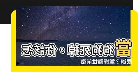 狗狗死掉怎麼辦