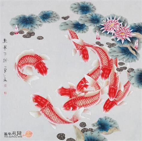 鯉魚圖風水