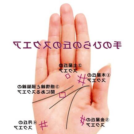 掌中井字紋