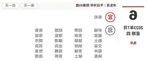 農民曆宜忌