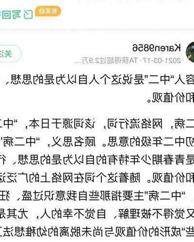 中二什麼意思