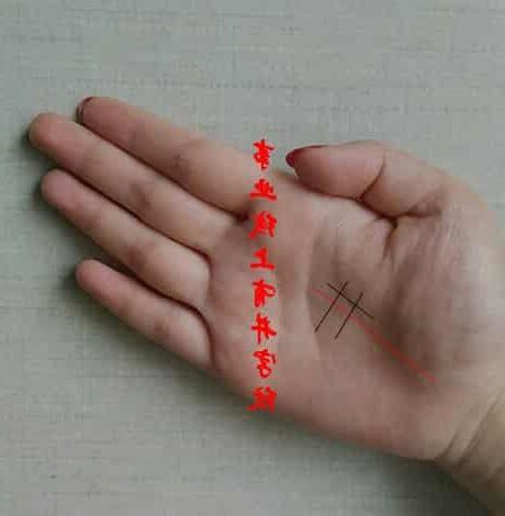 手心有田字