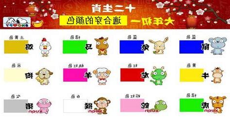 12生肖幸運顏色