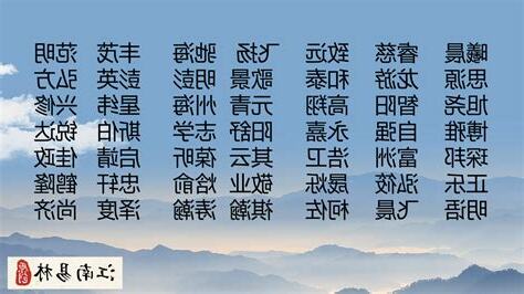 男取名