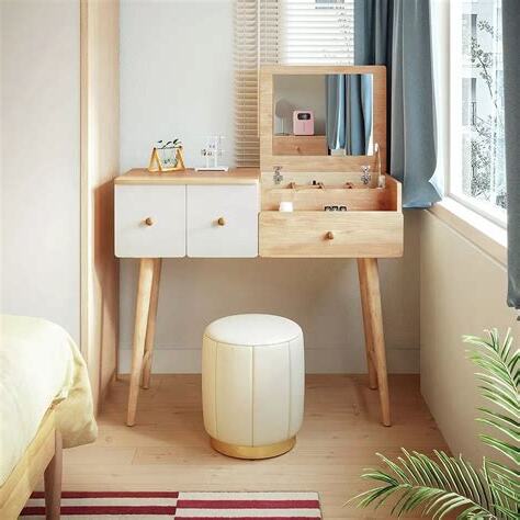 房門45度放化妝台好嗎