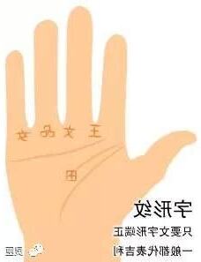 手心有田字