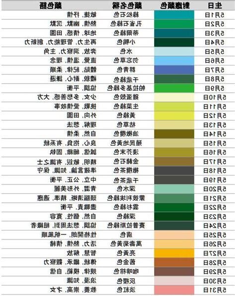 8月顏色