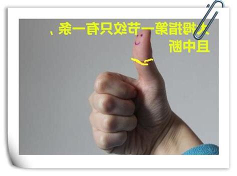 大拇指第一節有幾條線