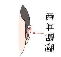 耳朵貼頭