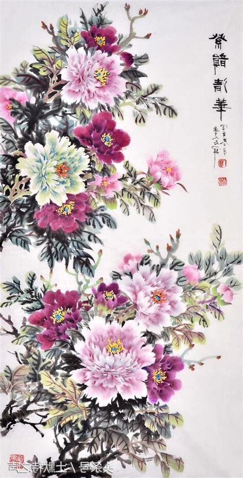 牡丹掛畫