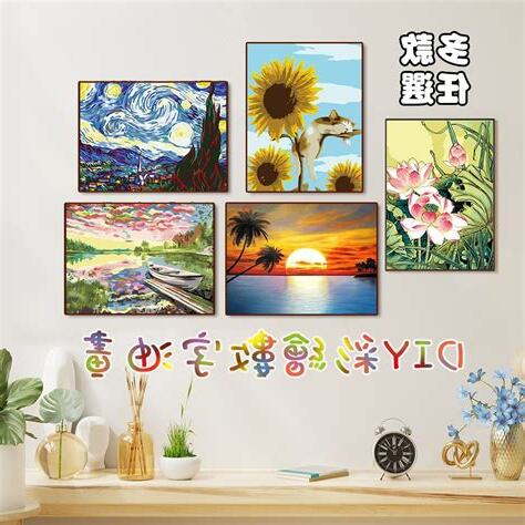 掛油畫