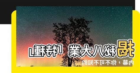 什麼是八大