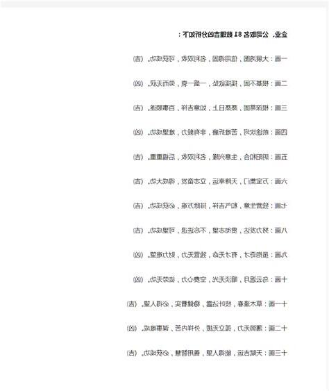 取名吉凶