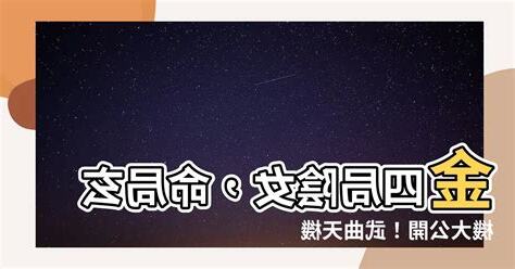 命局金四局女