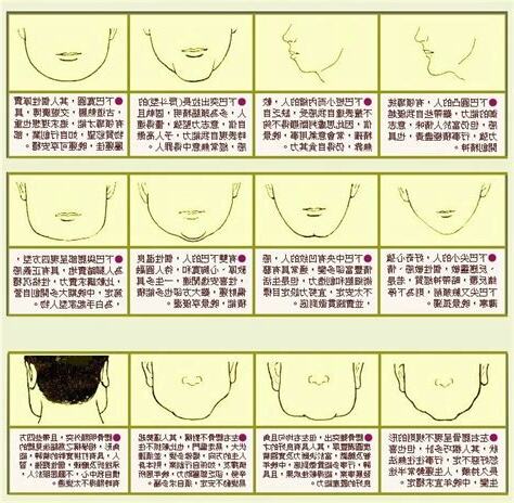 下巴形狀面相