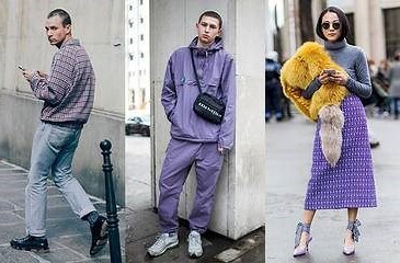 紫色配色衣服