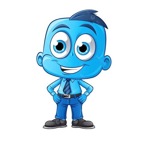藍色吉祥物