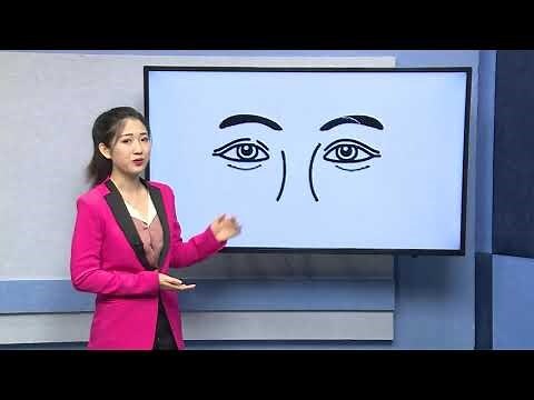 左眉毛一根特別長白色