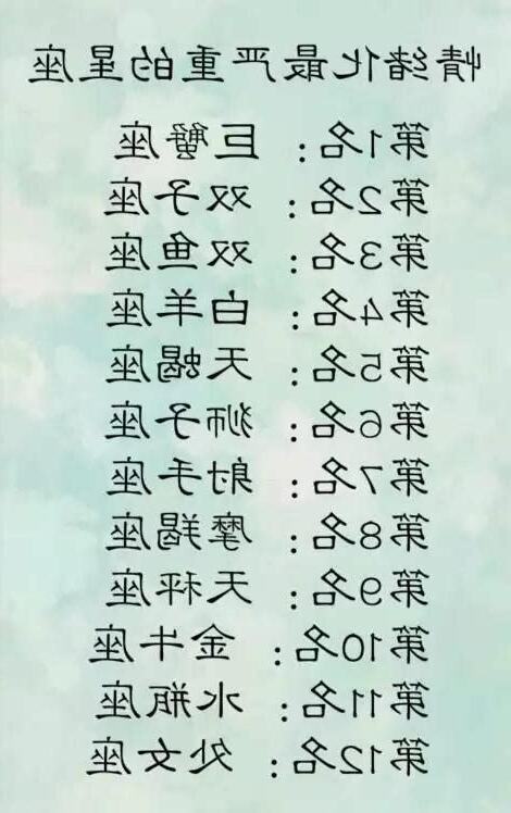 情緒化星座女