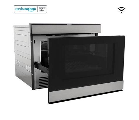 微波爐放在櫃子裡