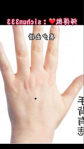 手背長痣