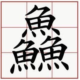 三個魚是什麼字