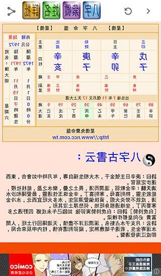 星僑八字命盤免費