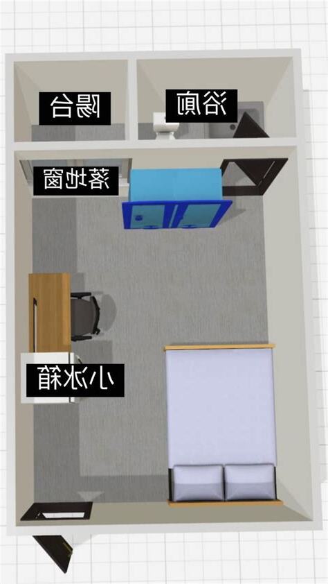 門對床頭