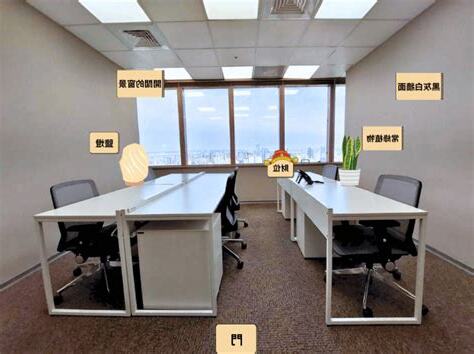 辦公桌後面是窗户