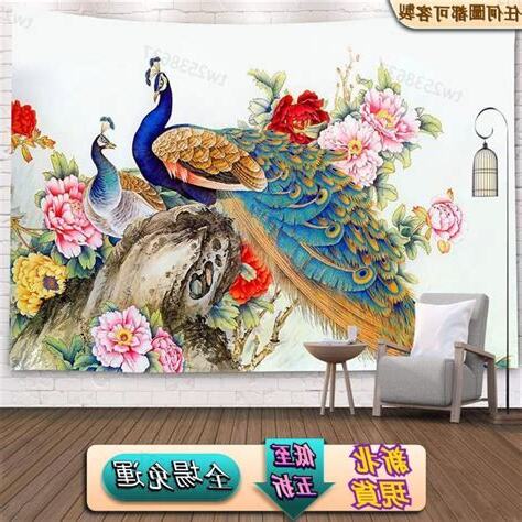 孔雀開屏圖風水