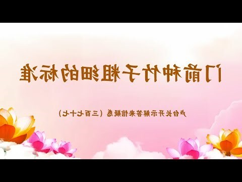 门前种竹子好吗