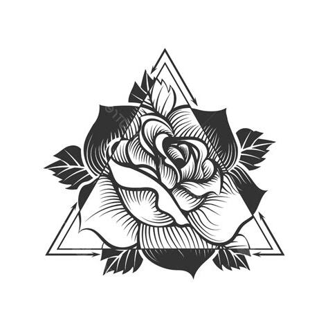 幾何玫瑰花