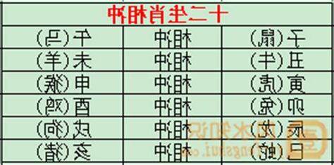 12生肖相沖
