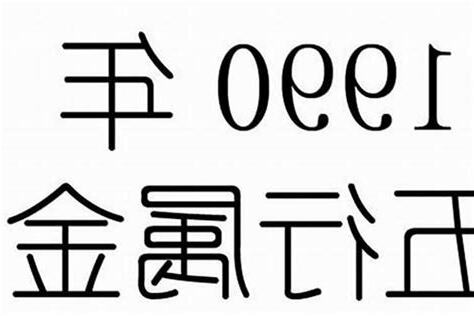 1990年生肖五行