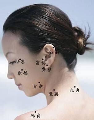 脖子右側有痣
