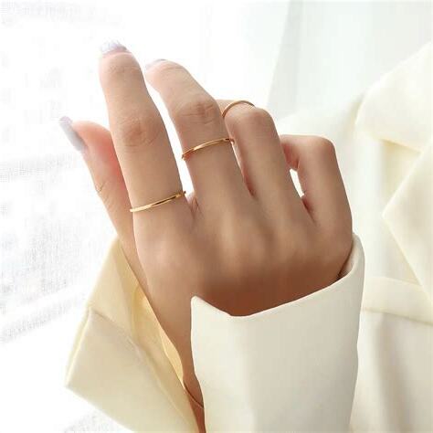 金戒指女戴法