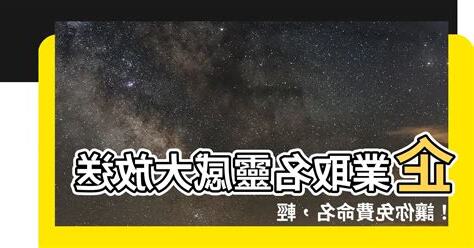 企業取名