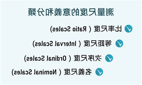 測量尺度有哪些