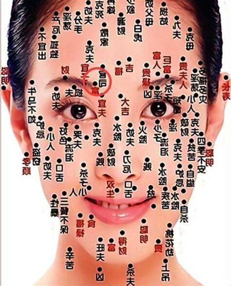 左眉上有痣女