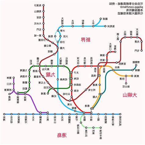 蓮塘地鐵站路線圖
